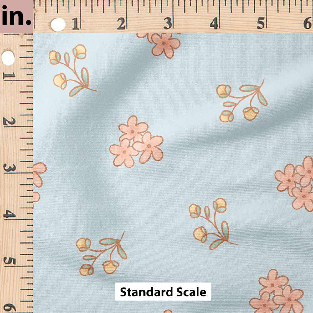 Ruler Scale for Cottontail Dainty Floral (Blue) by Krystal Winn Design